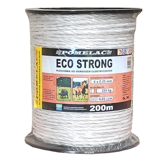 Plecionka linka gruba 200 m / 5,5 mm biała Pomelac